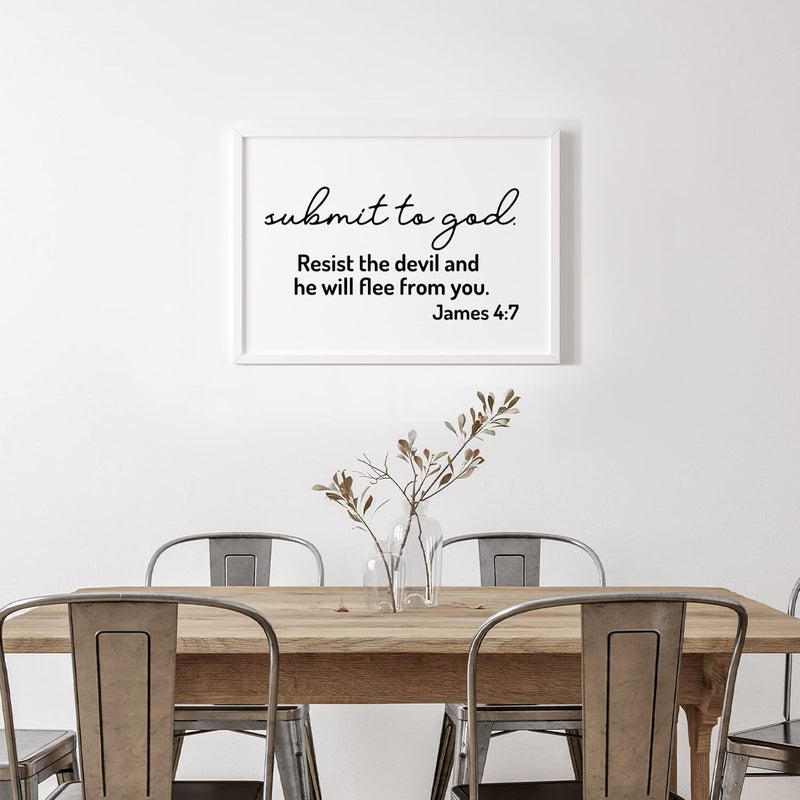 BBTO Bible Verse Wall Stickers Inspirational Quote Wall Decals Religious Motivational Scripture Sticker Peel and Stick for Bedroom Living Room Office Bathroom(The Testing of Your Faith) - Image 3